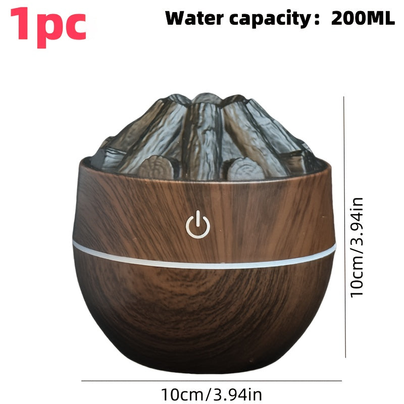 Humidificador de coche, hogar y escritorio con enchufe USB, luz nocturna y capacidad de agua de 200 ml
