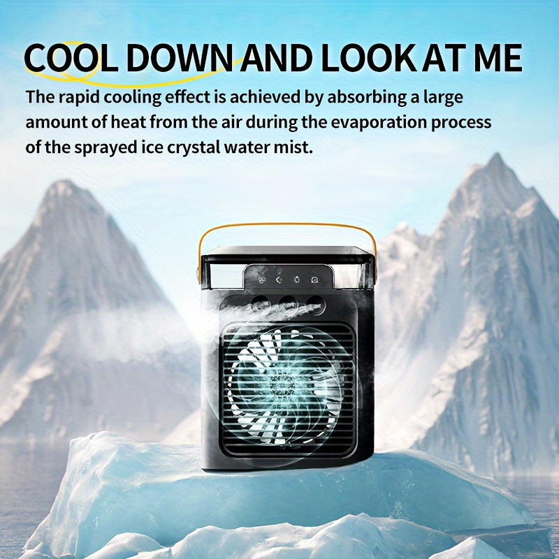 Portable Desktop Silent Fan with Adjustable Speed and 400ml Water Tank