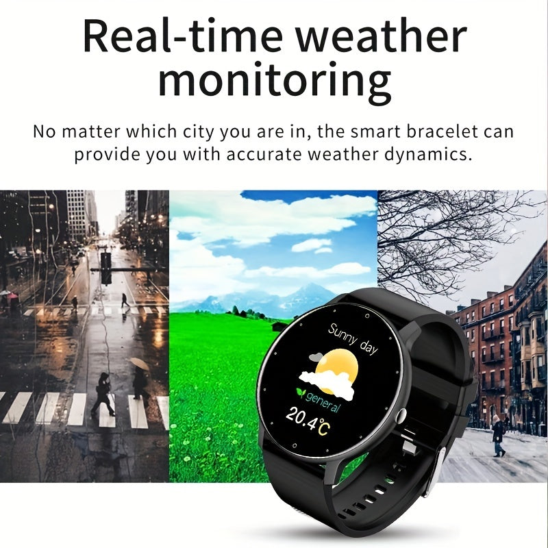 Men's Waterproof Smartwatch with Full Touch Screen for Android and iOS