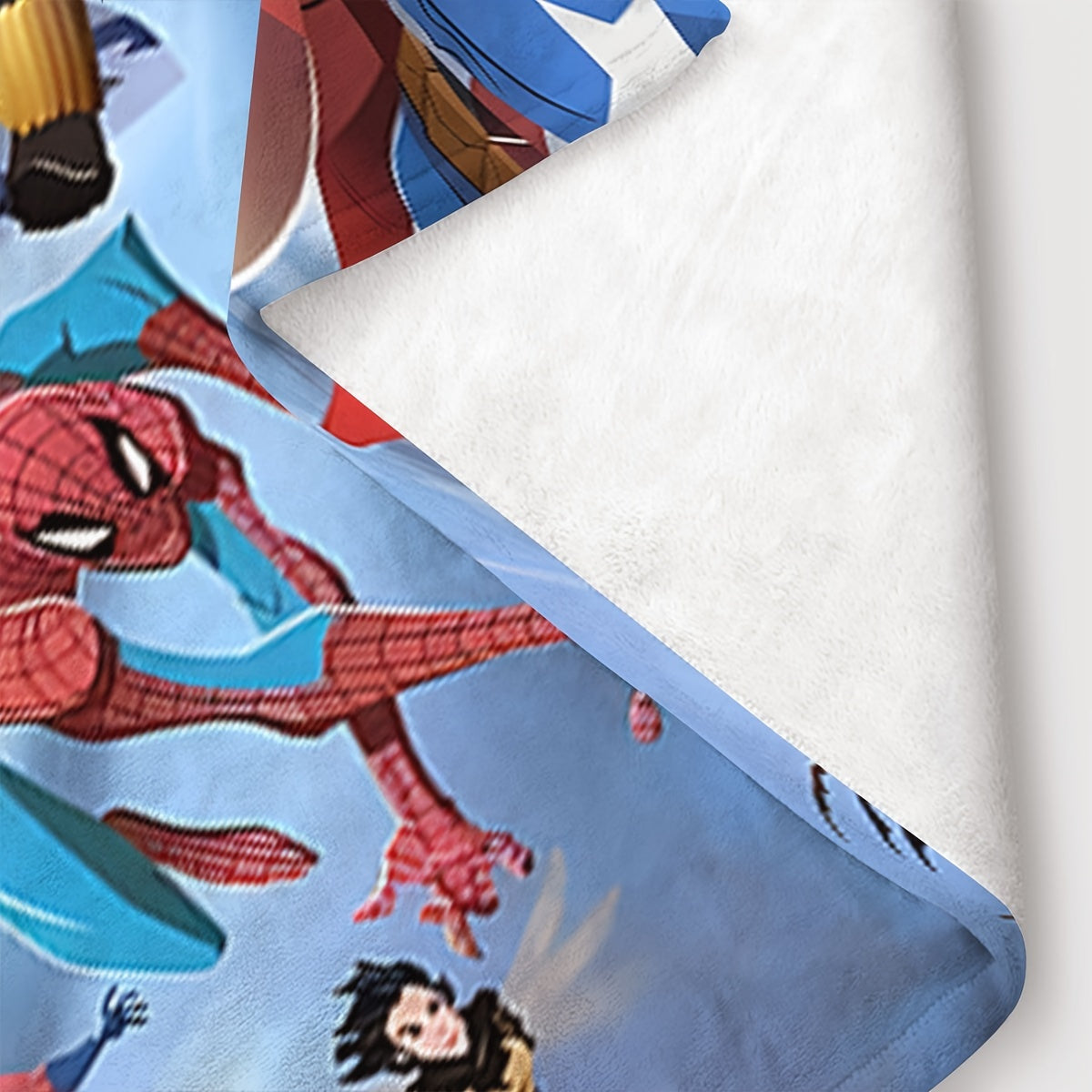 Superhero Throw Blanket for Kids and Adults Soft Cozy Lightweight Multicolor