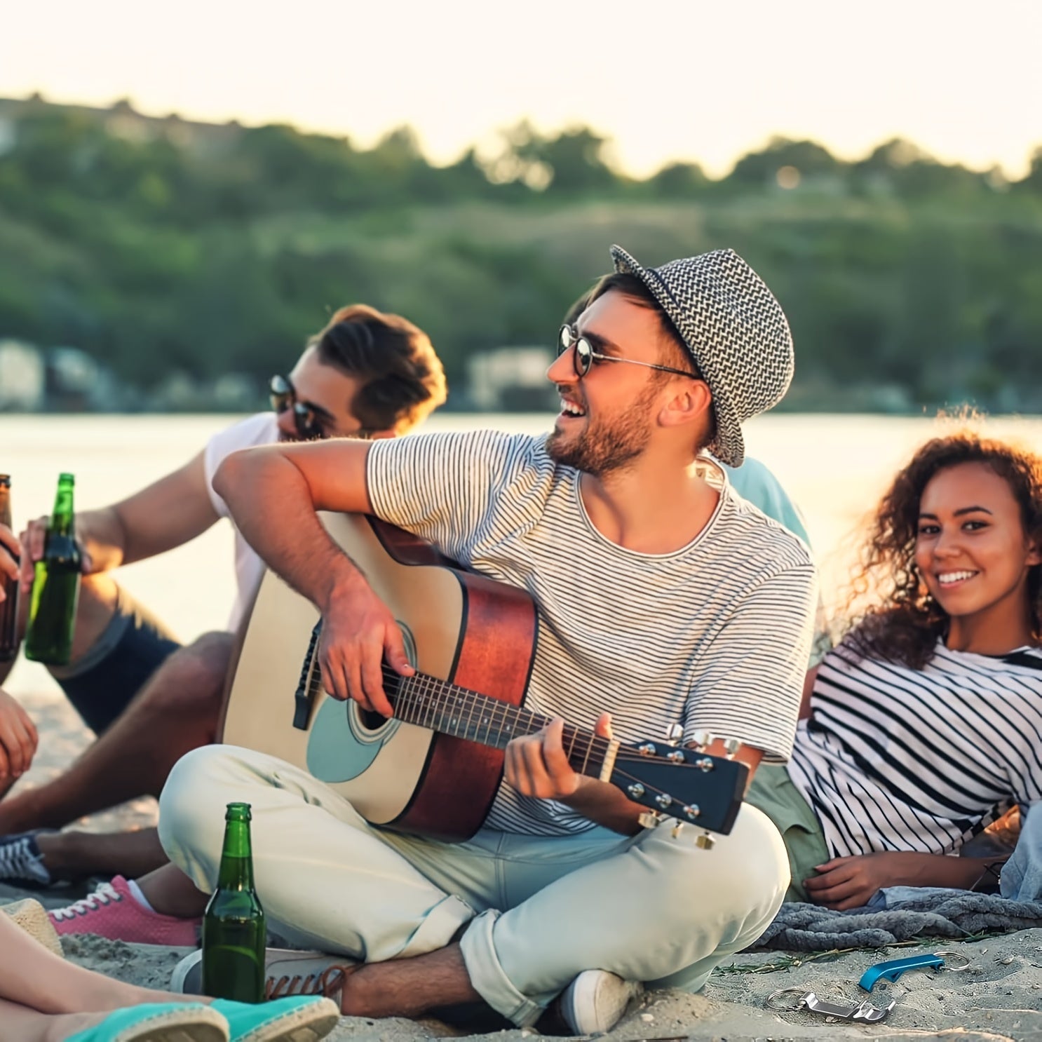 Customizable Metal Bottle Opener Keychains 24-Pack with Engraving Durable Lightweight Gifts