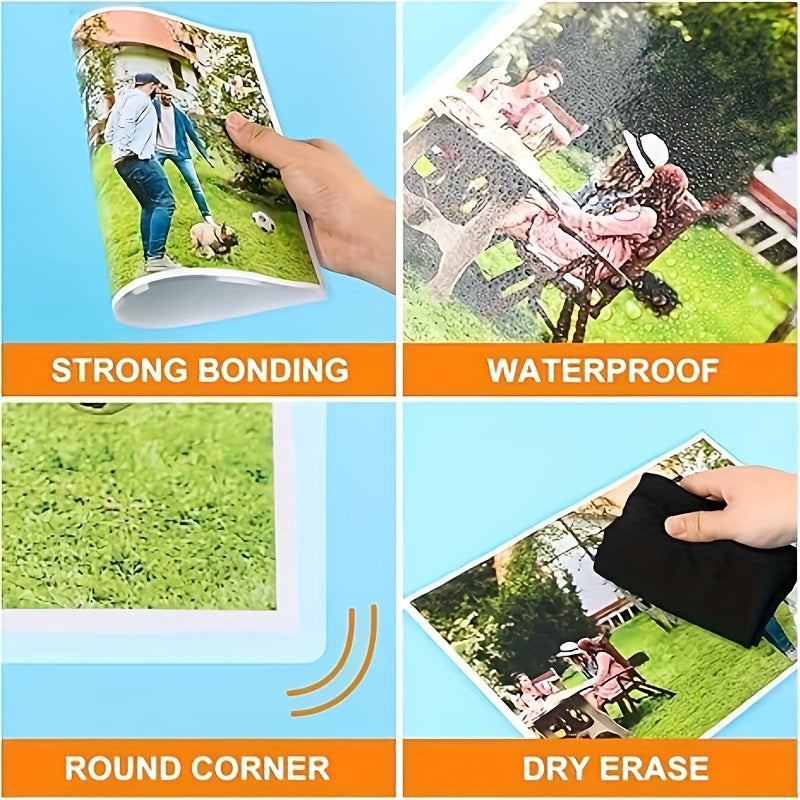 50pcs A4 Laminating Pouches Clear Office Document Protectors