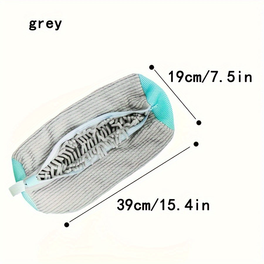 Juego de 2 bolsas para lavar zapatos para protección y limpieza de zapatos gris y amarillo