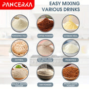 Auto Stirring Coffee Cup With Temperature Display White Travel Mug