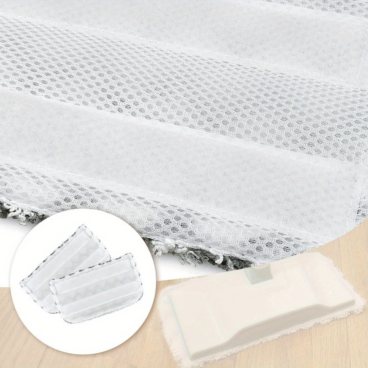 Turli Shark steam mop modellari bilan mos keladigan uchta shark steam mop padlari, polyester tolalaridan tayyorlangan va batareyasiz ishlaydi.