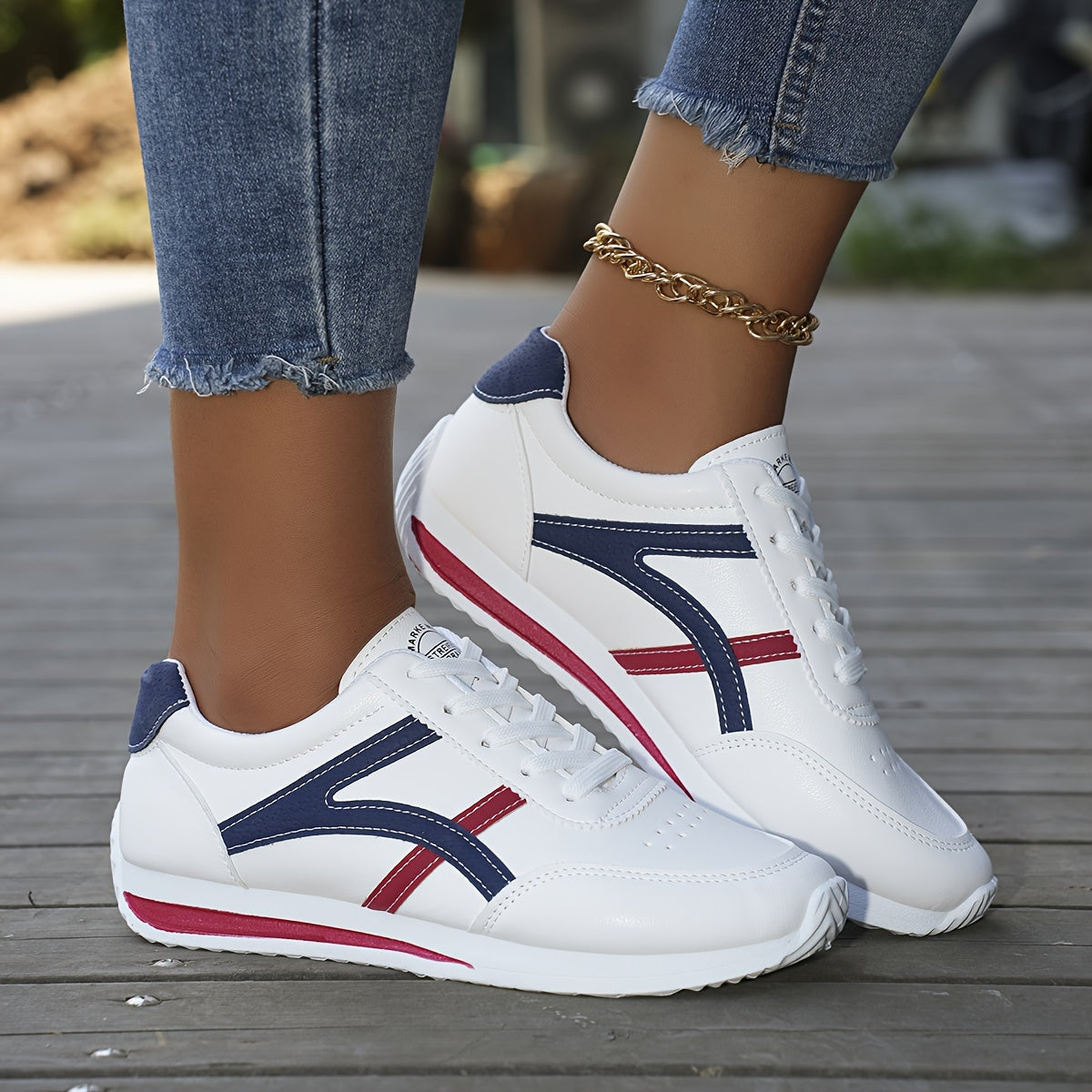 Women's Breathable Lightweight Casual Running Shoes with Rubber Sole