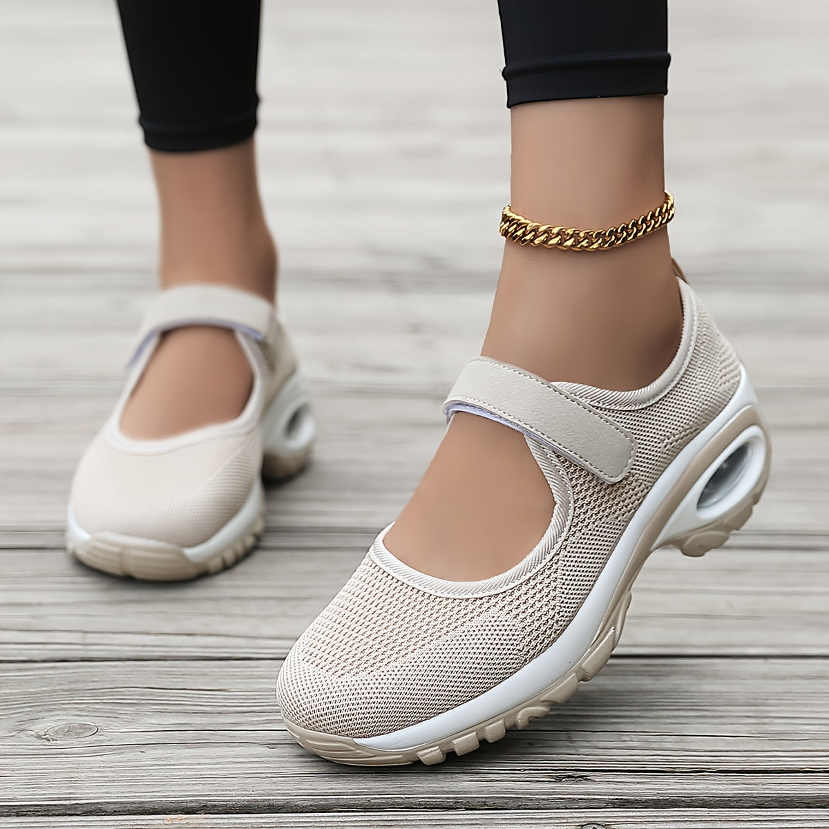 Women's Mesh Wedge Sneakers Breathable Cushion Walking Shoes Plus Size