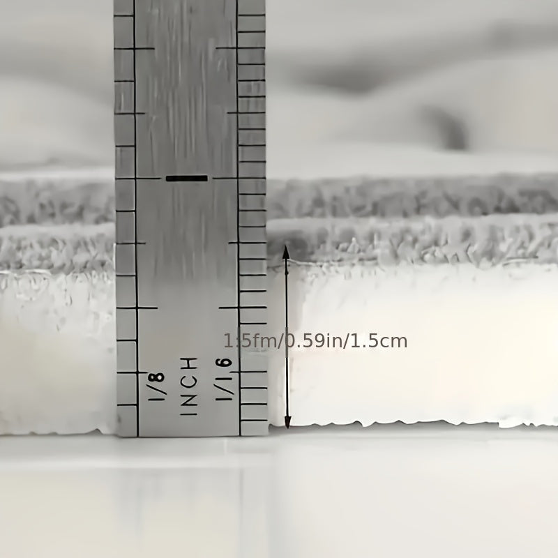 Alfombra de baño de espuma viscoelástica de lujo antideslizante, suave y absorbente para bañeras y duchas