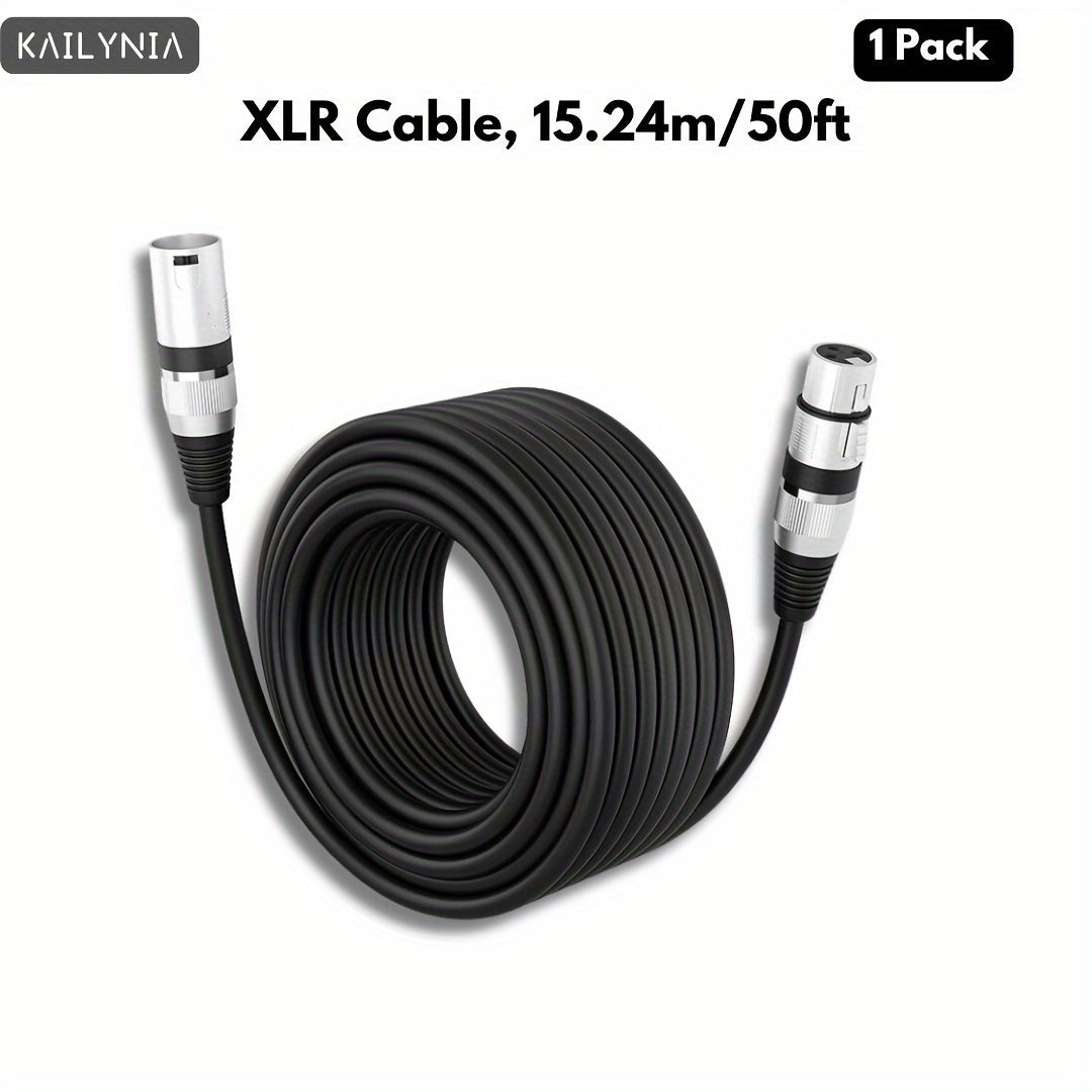 3-Pin Balanced XLR Audio Cable Male to Female Shielded for Microphones and Studio Use