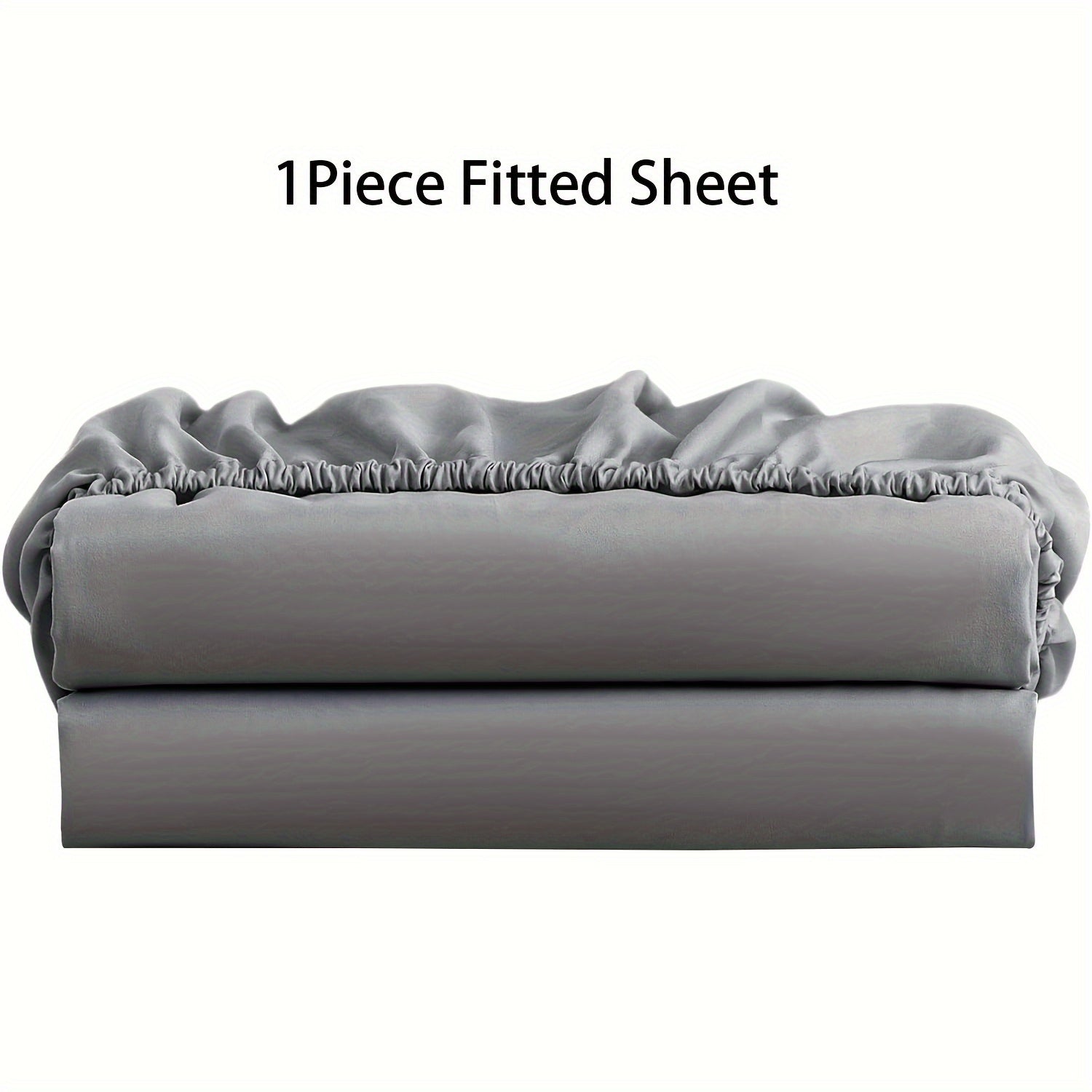 Fitted Sheet Microfiber Deep Pocket Breathable Hypoallergenic Wrinkle-Resistant