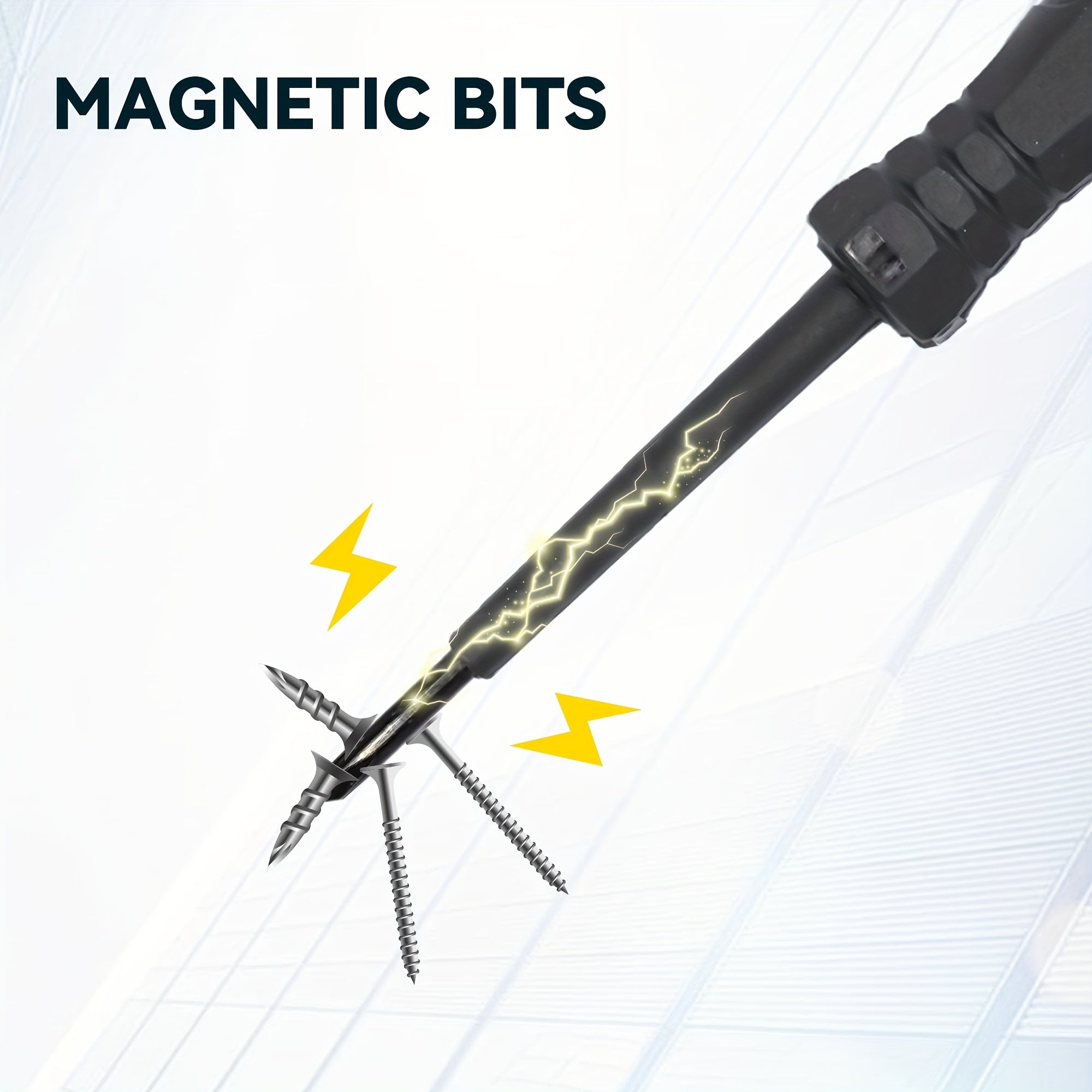 Electrician Screwdriver Set with Magnetic Suction Heads LED Light Non-Slip Grip