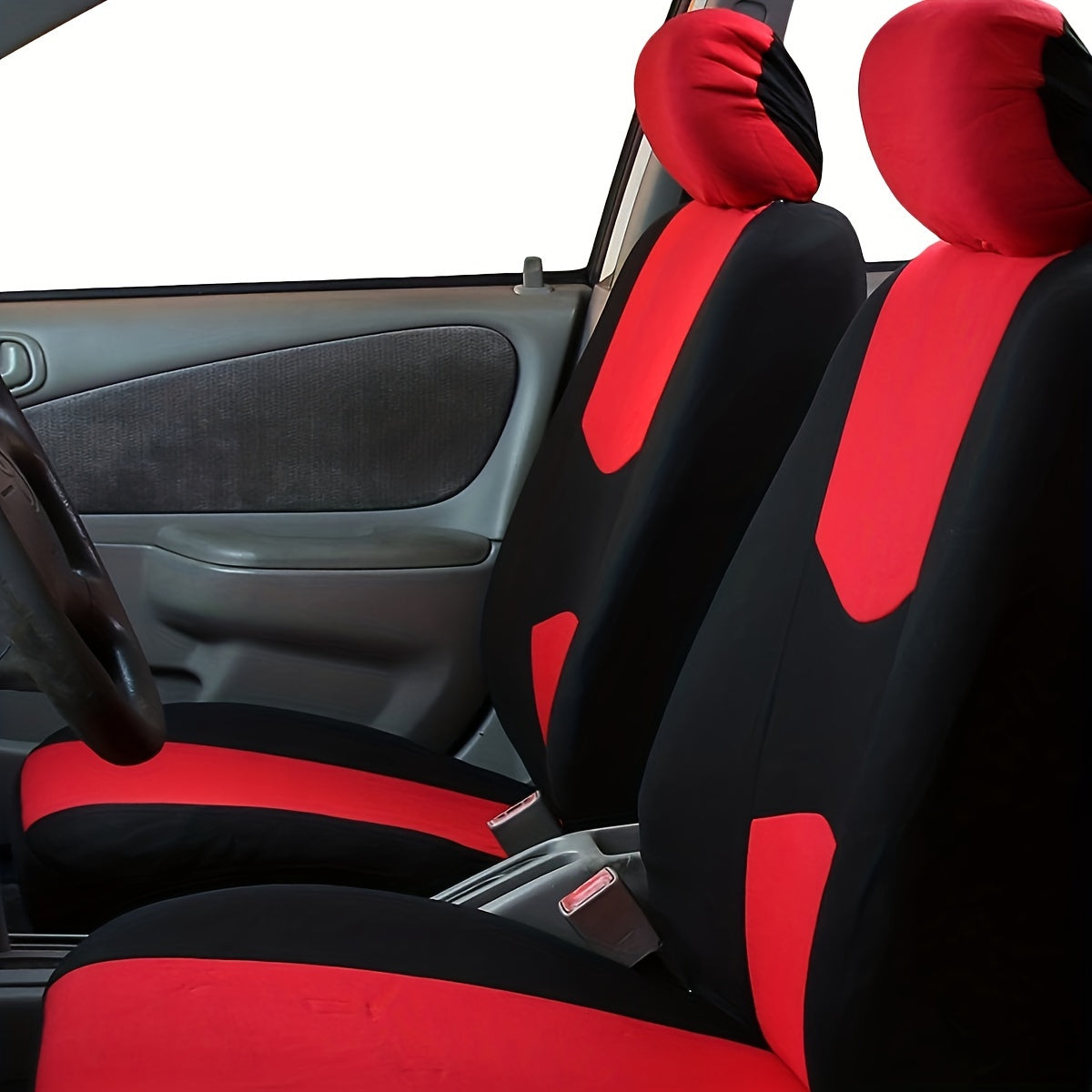 13-Piece Polyester Car Seat Covers Set Universal Fit for 7-Seater Vehicles All-Season Machine Washable