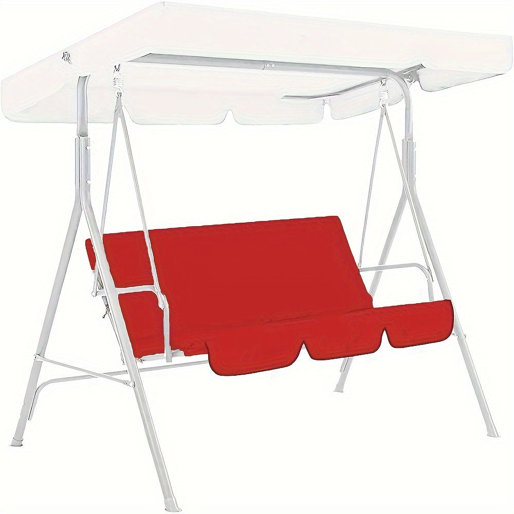 Outdoor Waterproof Swing Bench Cover Red Fabric Patio Dustproof Rainproof