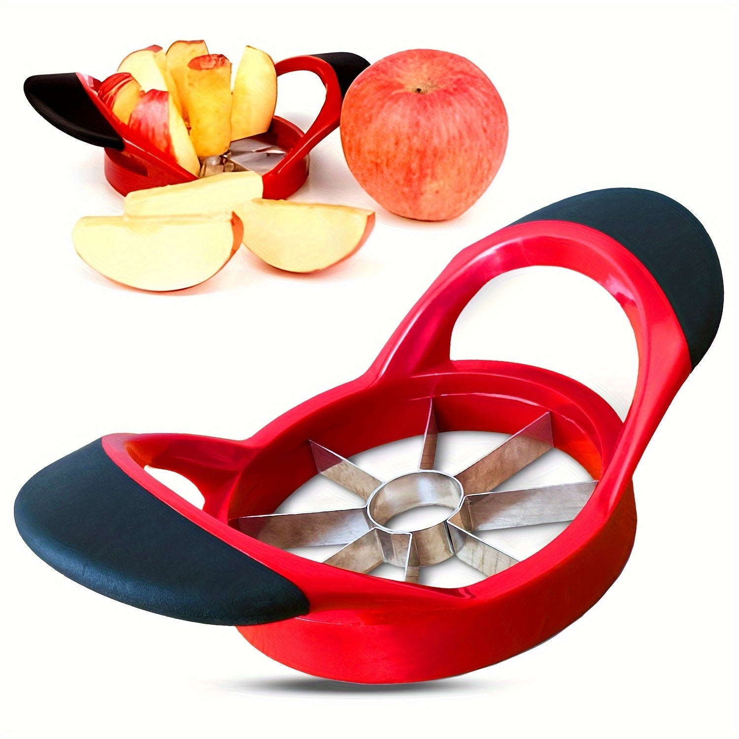 Apple Slicer Set with Large Corer and Sharp Cutter for Large Apples