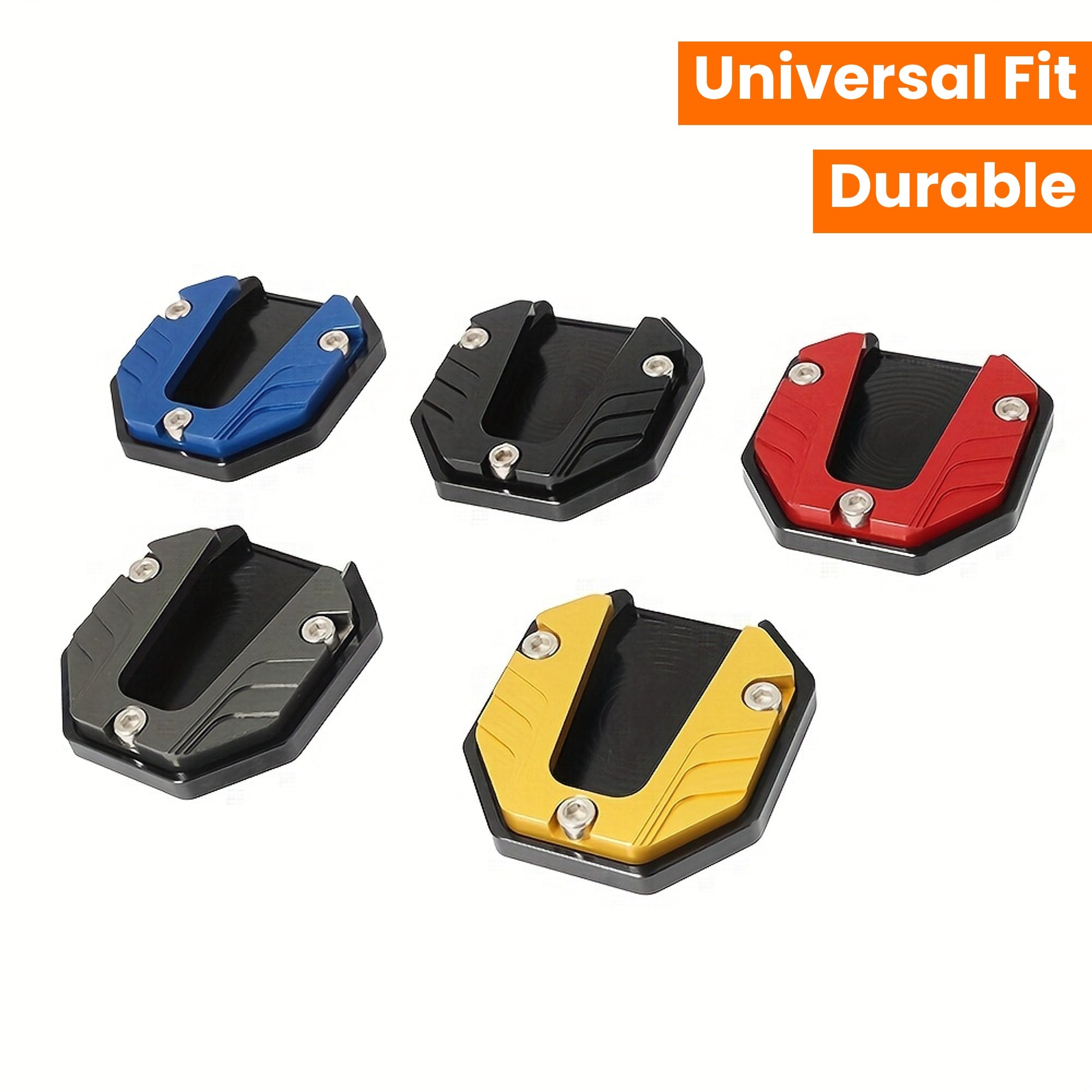 Motorcycle Kickstand Extension Plate Aluminum Side Stand Support for Scooters