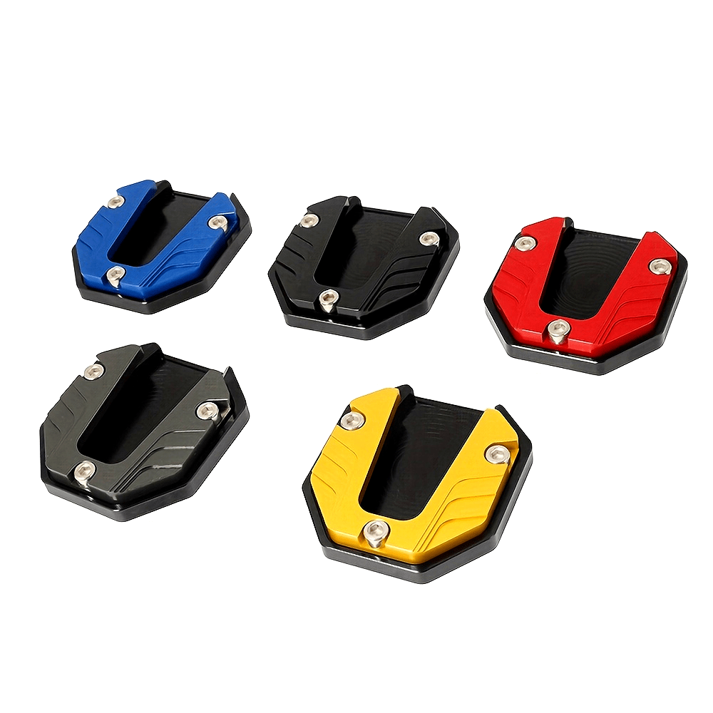 Motorcycle Kickstand Extension Plate Aluminum Side Stand Support for Scooters