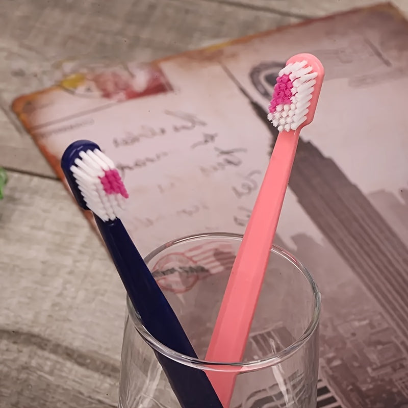 Couple Soft Bristle Toothbrushes Love Shape 2-Pack Family Set