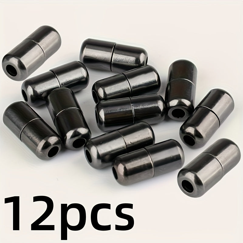 12 Pcs Metal Shoelace Locks Alloy No-Tie Shoe Buckles Durable Shoe Fastening