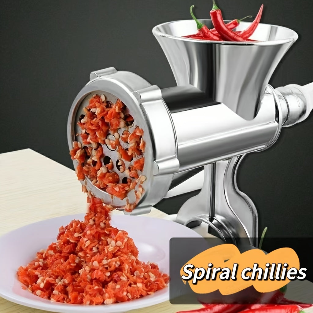 Manual Meat Grinder and Sausage Maker for Home Kitchen, Chopping and Stuffing