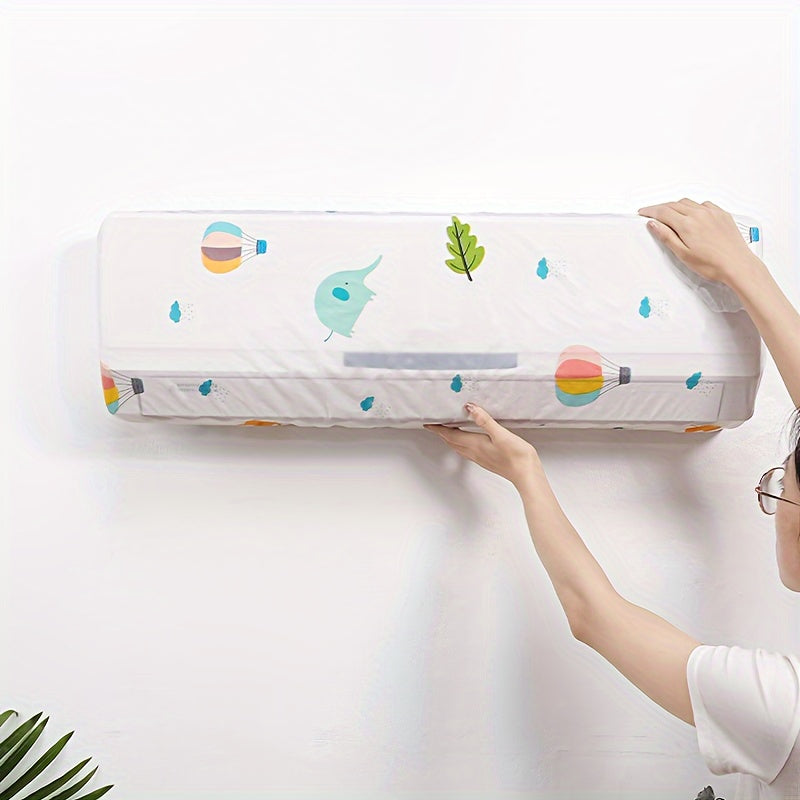 Universal Fit Air Conditioner Dust Cover Washable Elastic Material Easy Installation