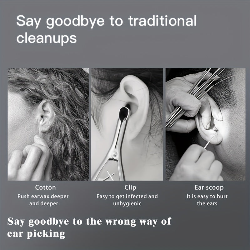 Earwax Removal Kit with 3 Modes, Rechargeable Water Tank, USB-C Electric Ear Cleaner