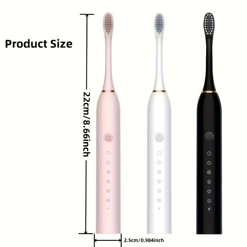 Kattalar uchun qayta to'ldiriladigan elektr tish cho'tkasi, bir nechta rejimlar va cho'tka boshlariga ega