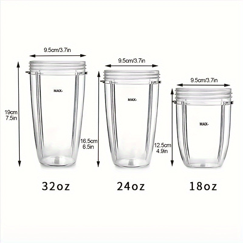 Taza mezcladora de reemplazo de 18oz, 24oz y 32oz para licuadoras de 600W y 900W