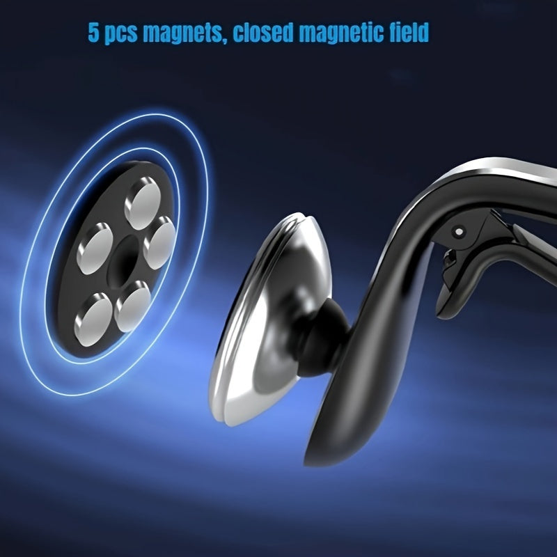Universal avtomobil telefon uchun tutqich magnitli vent montaji 360° burilish sozlanadigan