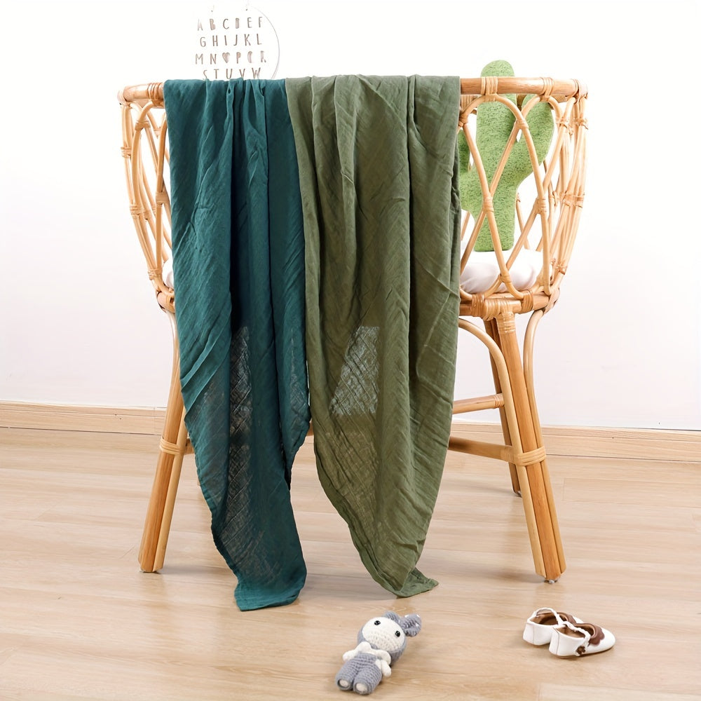 Пеленки из муслина и детские полотенца для купания, идеально подходящие в качестве подарка на День благодарения. В этом наборе 2 предмета.