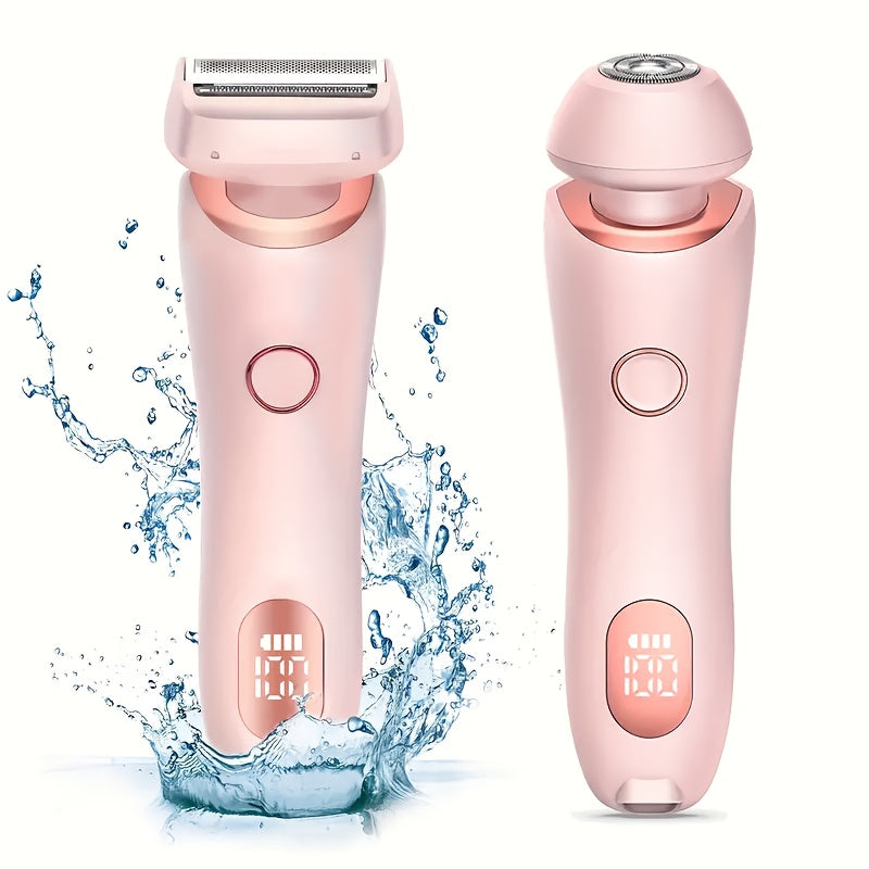 Afeitadora eléctrica de lámina para mujer, cuchilla de acero inoxidable, recargable por USB, uso húmedo y seco, batería de 800mAh