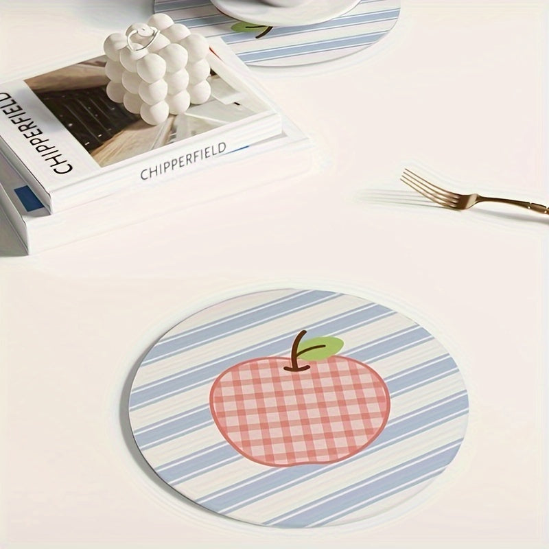 Coaster Set with Non-Slip Rubber Backing, Absorbent Drying Mat for Sink