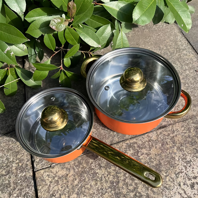 12-шт. набор кухонной посуды UAO из нержавеющей стали с индукционными кастрюлями и крышками. Включает многофункциональную кастрюлю для приготовления здоровых супов, пасты и морепродуктов. Идеальный подарок на новоселье или Рождество для дома и ресторанов.