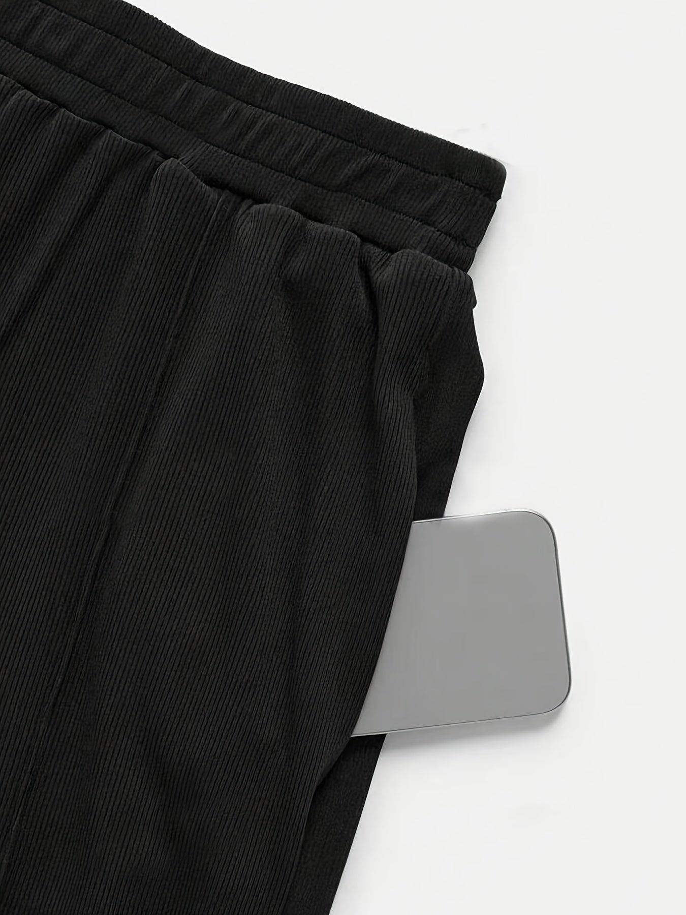 Women's Solid Color Pantsuit with Crew Neck Lace-Up Tank Top and Wide Leg Pants