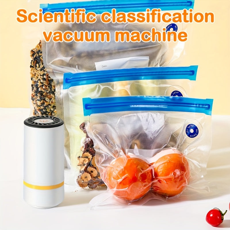 Rechargeable Handheld Vacuum Sealer for Food Storage Bags Containers Portable Preservation Tool 800mAh