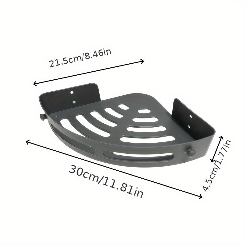 Three Corner Storage Racks Ultra-Durable ABS No Sharp Edges for Bathroom Organization