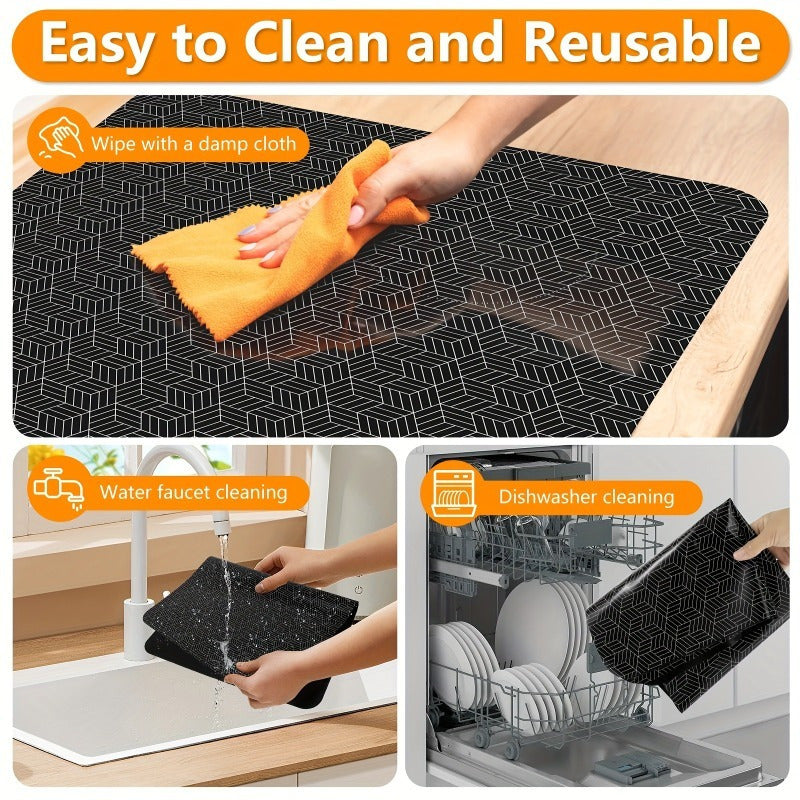 Extra-Large Silicone Kitchen Stove Mat Heat-Resistant Non-Slip Countertop Protector for Oven and BBQ