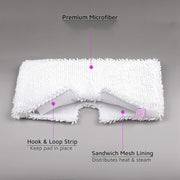 Four Pack Microfiber Replacement Pads for Steam Mops, Washable, Durable