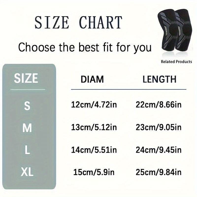 Sports Knee Pads Adjustable Breathable Support with Patellar Strap