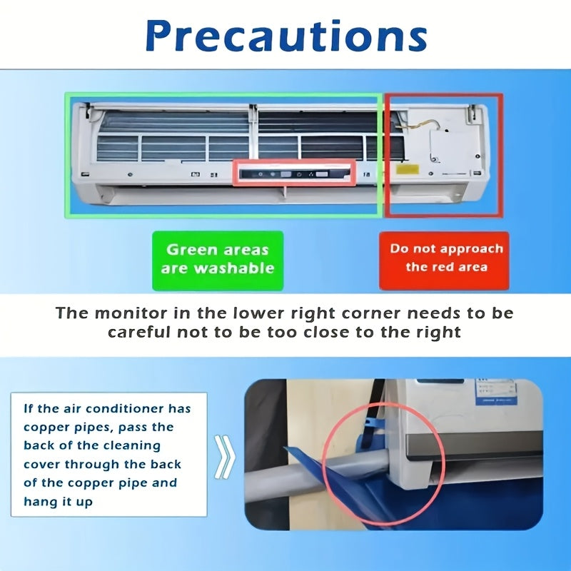 Set of 5 Reusable Air Conditioner Water Collection Bags for Summer AC Maintenance