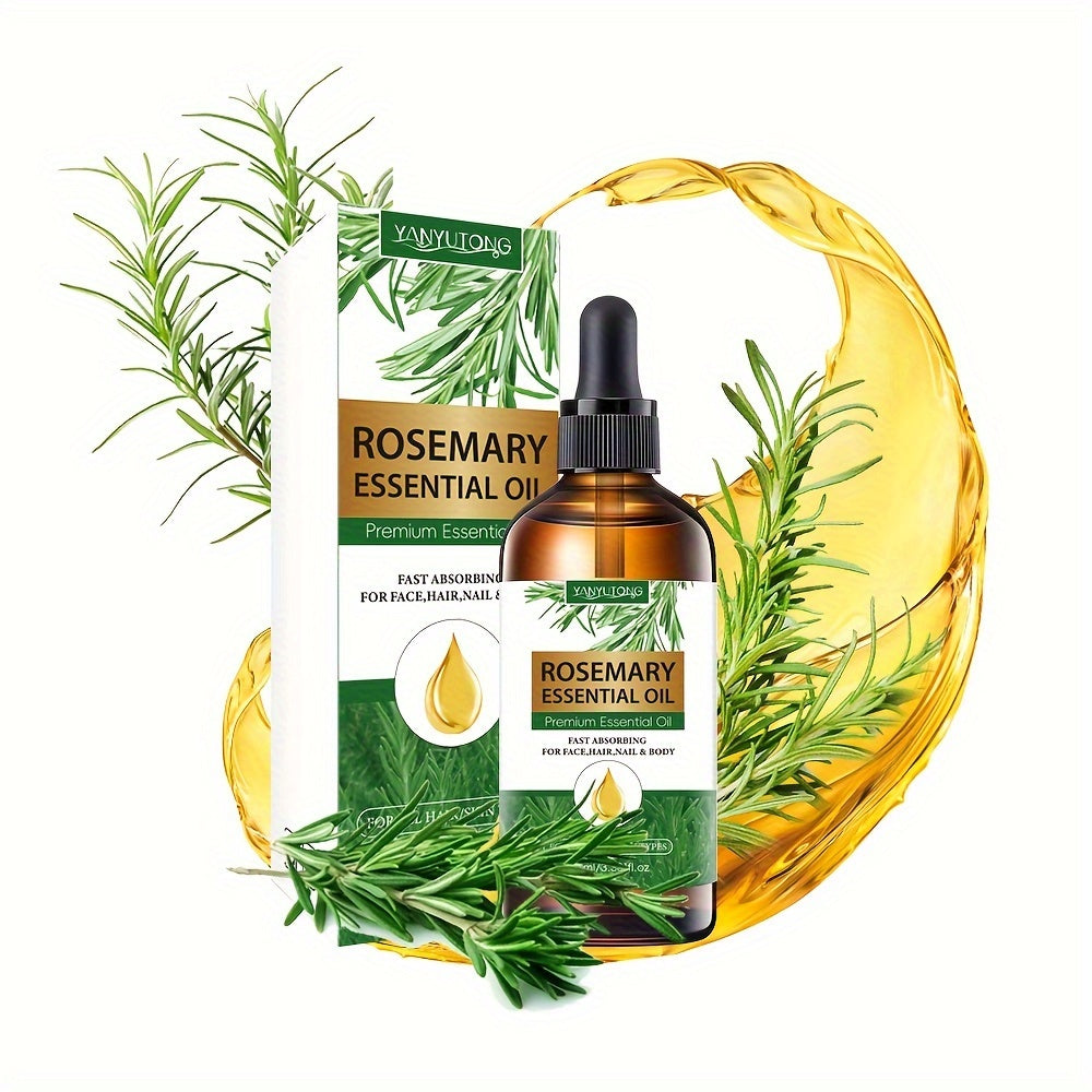 100ml Rosemary Essential Oil soch parvarishi va teri namlantirish uchun, kuchaytiruvchi, bosh terisi uchun