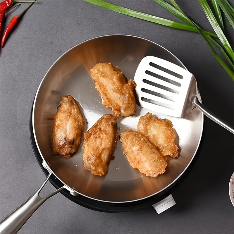 Stainless steel non-stick frying pan 3-layer construction for all stovetops