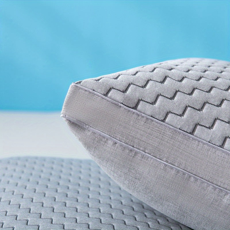 Set of 2 Breathable Knitted Neck Pillows for Sleep and Neck Support