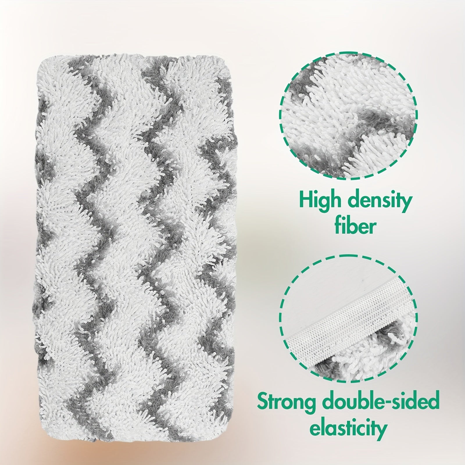 2 piezas de fundas de repuesto para trapeador plano de terciopelo coral, poliéster, para limpieza de suelos secos y húmedos