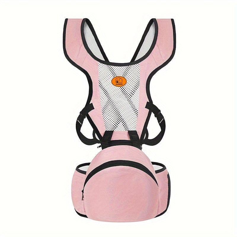Pink Baby Carrier for Youngsters with Front and Back Sling and Storage