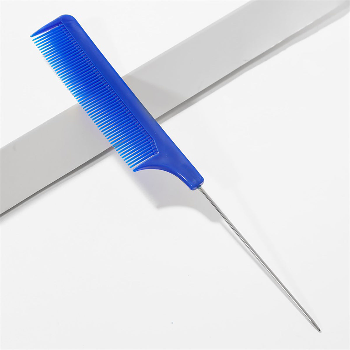 Peine de cola de acero profesional para cabello, antistático, cepillo para tintura de cabello, accesorio de barbero