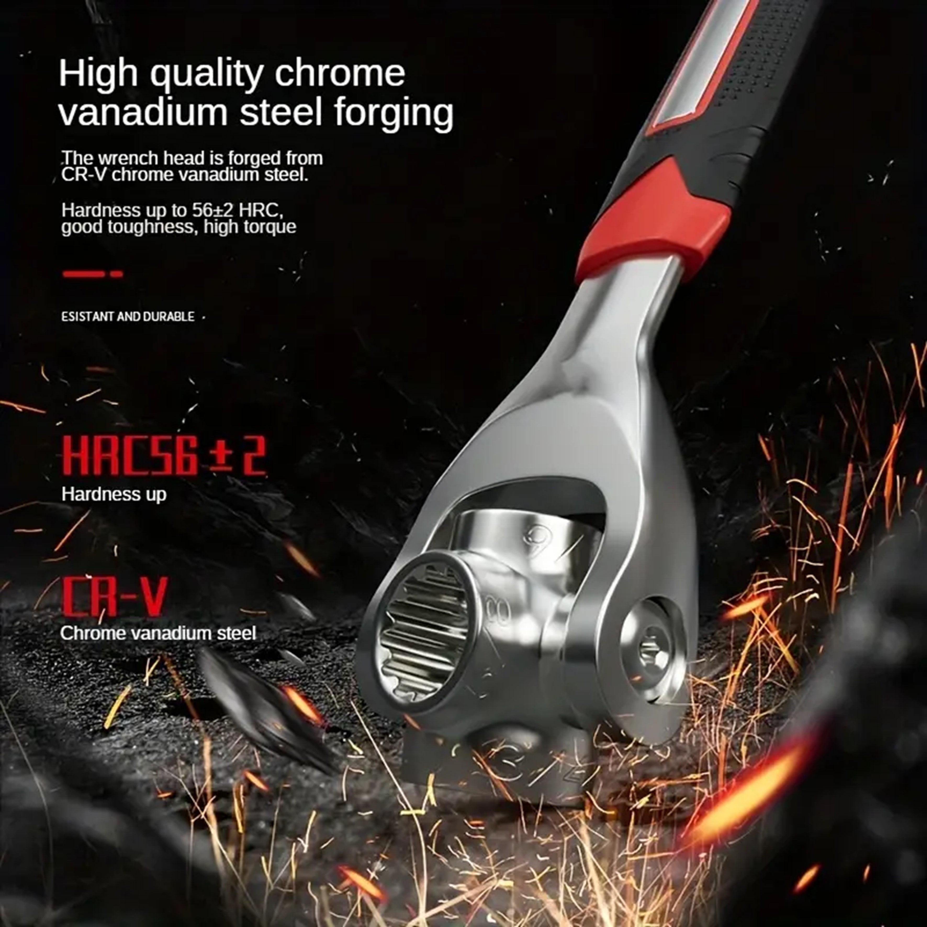 Multi-Functional Socket Wrench Set for Home and Car Repair, 52-in-1