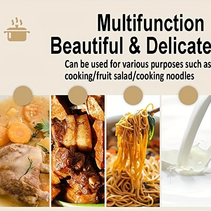 Glass Stockpot Set 3 Sizes 14cm 15cm 16cm Clear Glass Cooking Pot