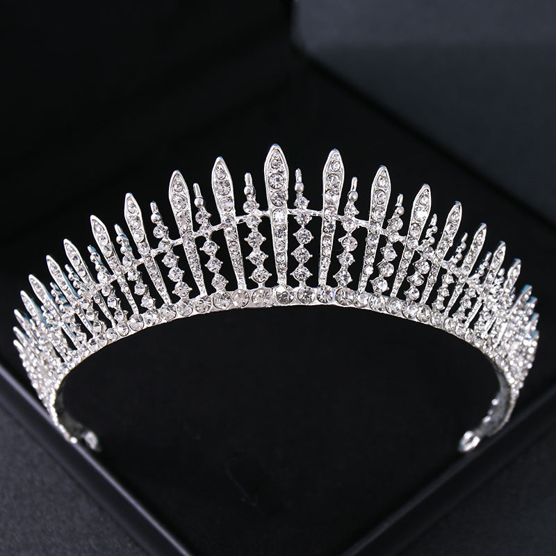 Ayollar uchun Kristalli Tiarali Boshband, To'y, Prom, Nikoh Soch Aksessuari, Kristallli Taxt