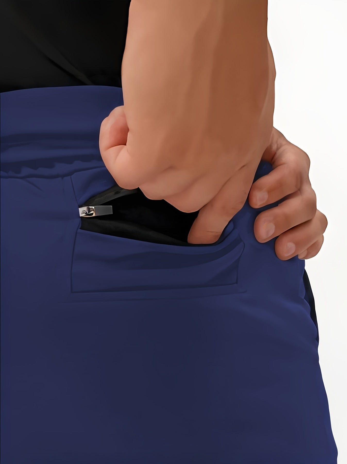 Men's Sportswear Set Quick-Dry Compression T-Shirt and Breathable Knit Running Shorts