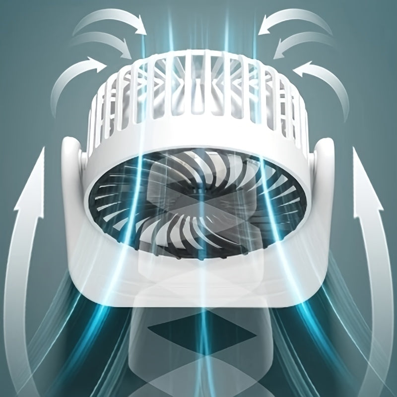 USB Portable Fan with 1 Speed Detachable Washable Quiet Desk Office Fan